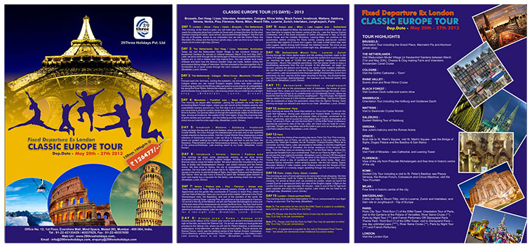TTF classic europe tour brochure creative