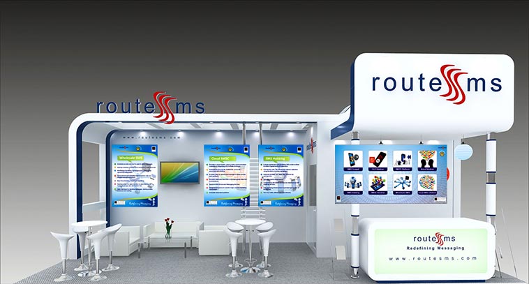 Routesms Event stall graphic view